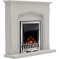Be Modern Bramwell Electric Fire 45" in Grey Brass