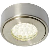 Culina Laghetto 240V LED Round Under Cupboard Light 1 x 1.5W 140lm light in Nickel Steel