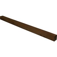 Forest Garden Brown Incised Fence Post 6ft - 180 x 10 x 10cm (5 Pack) in Dark Brown