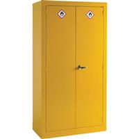 Barton Hazardous Substance Cabinet 1829 x 915 x 457mm in Yellow Steel