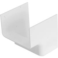 Talon Pipe Cover Inside Corner 15mm in White Plastic