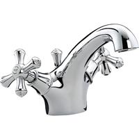 Bristan Colonial Taps Basin Mixer in Chrome Brass