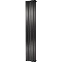 Towelrads Merlo Vertical Double Panel Designer Radiator 1800 x 435mm 2992Btu in Anthracite Steel