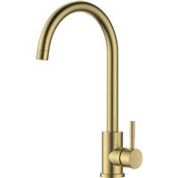 Reginox Taravo Mono Mixer Kitchen Tap in Gold Stainless Steel