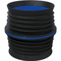 Fernco ICON Internal Pushfit Coupling 99-104.5mm DN100 in Black ABS