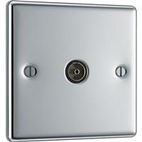 BG Polished TV / FM Connection in Chrome Steel