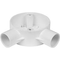 Profix 25mm PVC Conduit Box Angle Box in White