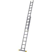 Werner Pro Square Rung Double Extension Ladder 3.01M Aluminium