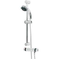 Unbranded Thermostatic Bar Mixer Shower in Chrome Brass