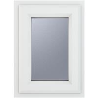 Crystal Casement uPVC Window Top Opening 440mm x 610mm Obscure Double Glazing in White