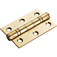 Eurospec Ball Bearing Hinge Grade 7 Polished (2 Pack) in Brass Stainless Steel