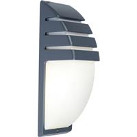 Lutec City Wall Light IP44 E27 Max 40W in Dark Grey Aluminium