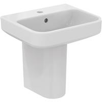 Ideal Standard i. life B Cloakroom Basin and Semi-Pedestal 45cm 1 Tap Hole in White Ceramic