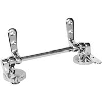 Wooden Seat Hinge Kit Polished in Chrome
