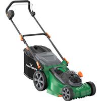 Hawksmoor 36V (2 x 18V) 40cm Cordless Brushless Lawnmower 2 x 4.0Ah in Green Plastic