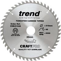 Trend Craft Circular Saw Blade 210 x 48T x 30mm CSB/21048