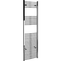 Kudox Curved Ladder Towel Radiator 1800 x 500mm 1730Btu in Chrome Steel