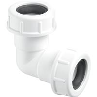 McAlpine R2M Overflow Universal Compression Elbow 90? Bend 19/23mm
