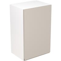 Kitchen Kit Flatpack J-Pull Kitchen Cabinet Wall Unit Super Gloss 450mm in Light Grey MFC