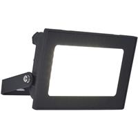 Lutec Halo Slim LED Floodlight IP65 30W 2850lm 4000K in Black Rubber