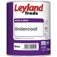 Leyland Trade Undercoat Paint 750ml in White