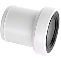 McAlpine WC-CON-EXT Telescopic WC Socket Extension 97-107mm in White Polypropylene
