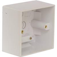 Axiom Pattress Box 1 Gang 45mm in White