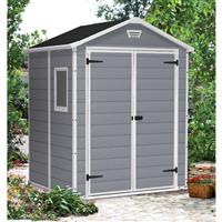 Keter Manor Shed 6' x 5' in Grey Durable Resin