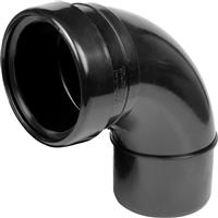 Aquaflow Bend 110mm 92.5deg Socket / Spigot in Black