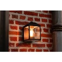 Lutec Spire Wall Light IP44 E27 in Black Die Cast Aluminium