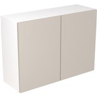 Kitchen Kit Flatpack Value Slab Kitchen Cabinet Wall Unit Matt 1000mm in Light Grey MFC