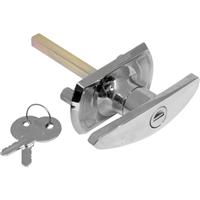 Sterling Garage Door Handle Diamond Spindle in Silver