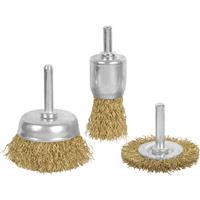Abracs Wire Brush with Arbor 50mm (3 Piece) Steel