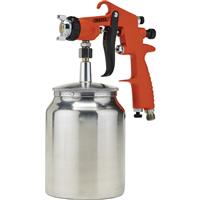 Draper High Pressure Air Spray Gun 1L in Chrome Aluminium