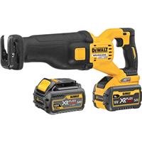 DeWalt DCS389 54V XR FlexVolt High Power Reciprocating Saw 2 x 6.0Ah Rubber