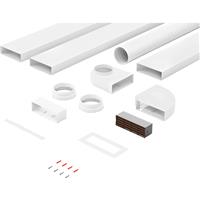 Airvent 204mm Flat Channel Cooker Hood Kit 3m in Brown