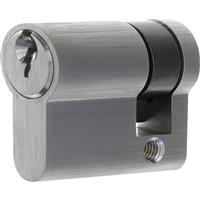 ERA 6 Pin Single Euro Cylinder 40mm Nickel in Silver Brass