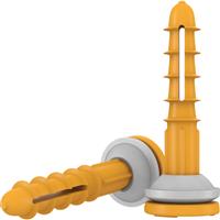 Safeguard Brick Plug with Seal (200 Pk) in yellow Aluminium