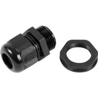 Profix IP68 Gland / Locknut Kit 20mm (10 Pack) in Black Plastic