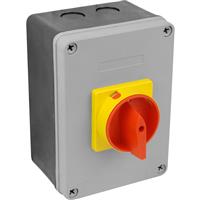 Unbranded Rotary Isolator 4 Pole 40A 18.5kW 415W Polycarbonate