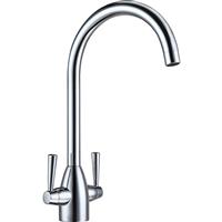 Deva Snowdon Mono Mixer Kitchen Tap in Chrome Brass