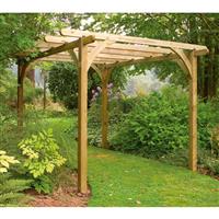 Forest Garden Ultima Pergola 280cm (h) x 240cm (w) x 240cm (d) Timber