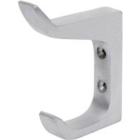 Eclipse Satin Aluminium Architectural Hat & Coat Hook 125mm in Silver