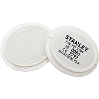 Stanley Dust Mask Respirator With P3 Fitted Filters and Face-Fit-Check P3 Replacement Filters (1 Pair) in White