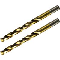 Minotaur HSS Titanium Drill Bit 6.0 x 93mm (2 Pack) Steel