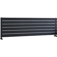 Ximax Oxford Single Horizontal Designer Radiator 445 x 1500mm 2515Btu in Anthracite Steel