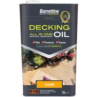 Barrettine All In One Decking Oil Treatment 5L in Clear