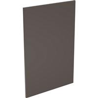 Kitchen Kit Flatpack Slab Kitchen Cabinet Base End Super Gloss 900mm in Graphite Mdf