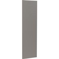 Kitchen Kit Flatpack Slab Kitchen Cabinet Larder End Super Gloss 2150mm in Dust Grey Mdf