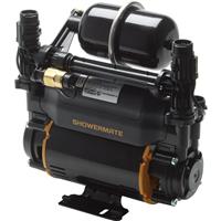 Stuart Turner Showermate Universal Twin Shower Pump 2.0 bar in Black Plastic